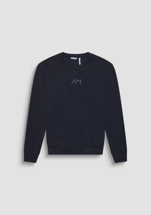 SWEATSHIRT REGULAR FIT MIT WILDLEDER-OPTIK UND EINSÄTZEN AUS KUNSTLEDER - Antony Morato Online Shop