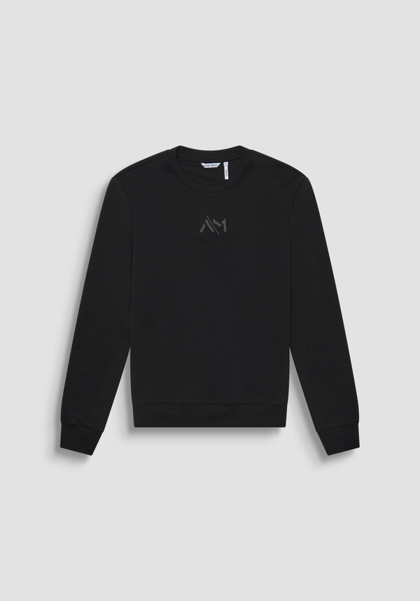 SWEATSHIRT REGULAR FIT MIT WILDLEDER-OPTIK UND EINSÄTZEN AUS KUNSTLEDER - Antony Morato Online Shop
