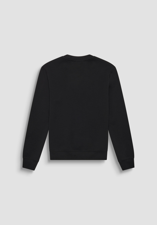 SWEATSHIRT REGULAR FIT MIT WILDLEDER-OPTIK UND EINSÄTZEN AUS KUNSTLEDER - Antony Morato Online Shop