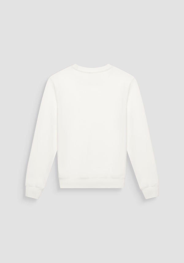 SLIM FIT COTTON BLEND SWEATSHIRT WITH TIGER PATCH - Antony Morato Online Shop