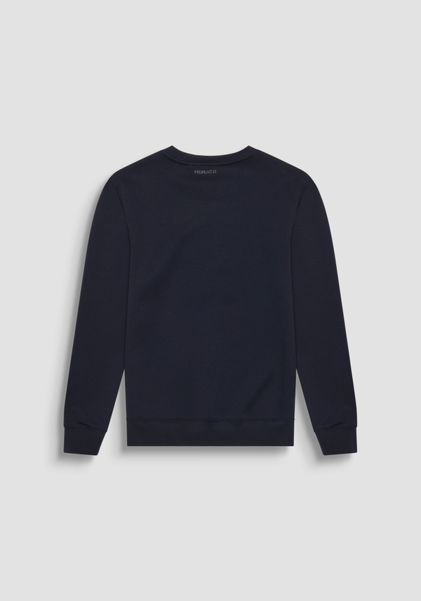 SLIM FIT COTTON BLEND SWEATSHIRT WITH TIGER PATCH - Antony Morato Online Shop