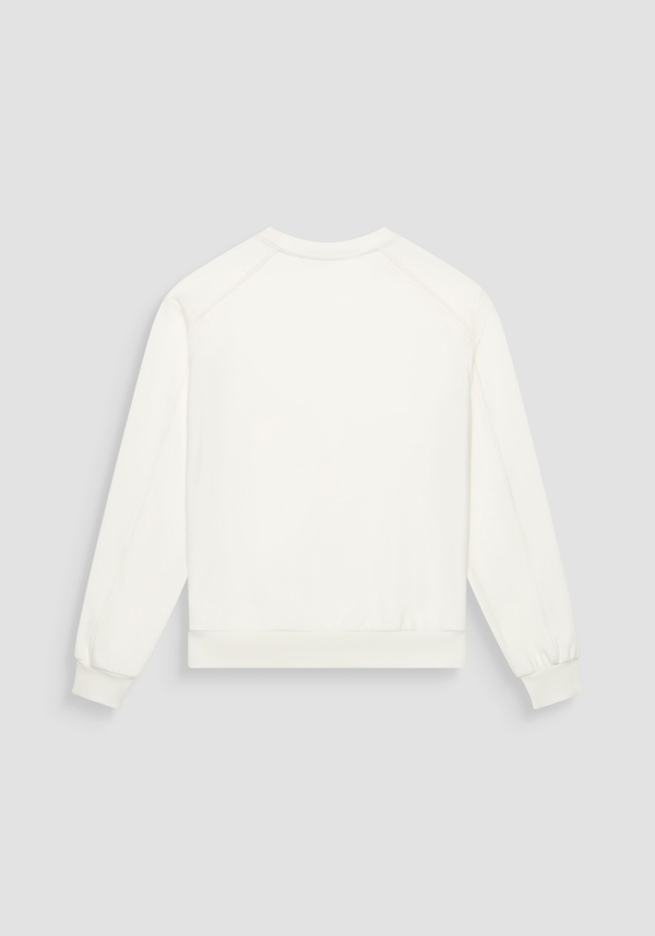 SUDADERA SLIM FIT DE MEZCLA DE ALGODÓN CON EL LOGOTIPO ESTAMPADO - Antony Morato Online Shop