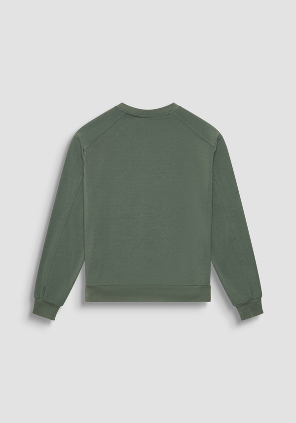FELPA RELAXED FIT IN MISTO COTONE CON LOGO CUCITO - Antony Morato Online Shop