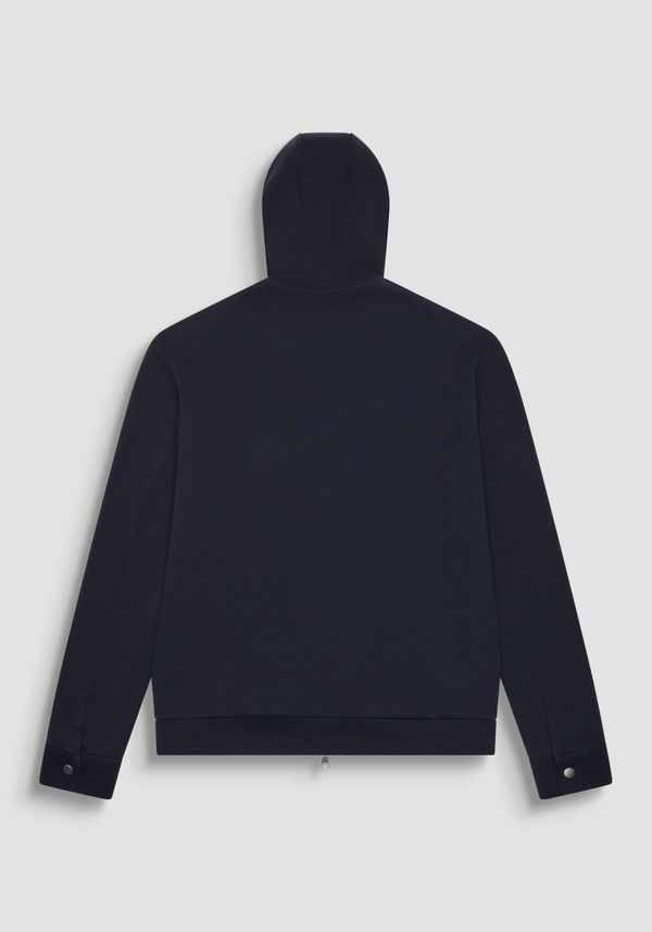 SWEAT-SHIRT À CAPUCHE REGULAR FIT EN COTON MÉLANGÉ AVEC ÉCUSSON TIGRE - Antony Morato Online Shop