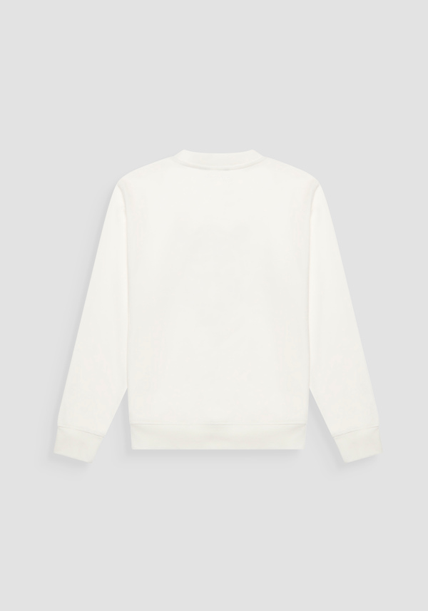 REGULAR FIT CREW NECK SWEATSHIRT WITH TIGER PRINT - Antony Morato Online Shop
