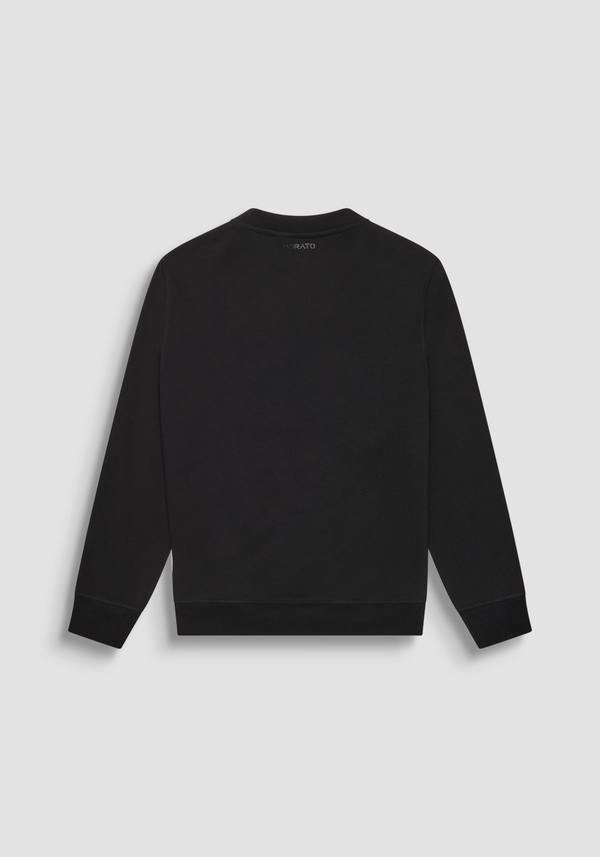 REGULAR FIT CREW NECK SWEATSHIRT WITH TIGER PRINT - Antony Morato Online Shop