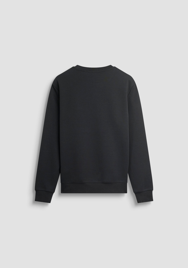 SWEAT COL ROND REGULAR FIT EN MÉLANGE COTON AVEC IMPRESSION LOGO - Antony Morato Online Shop