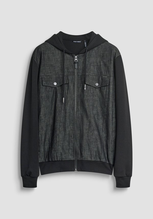 REGULAR FIT ZIP SWEATSHIRT IN COTTON BLEND - Antony Morato Online Shop