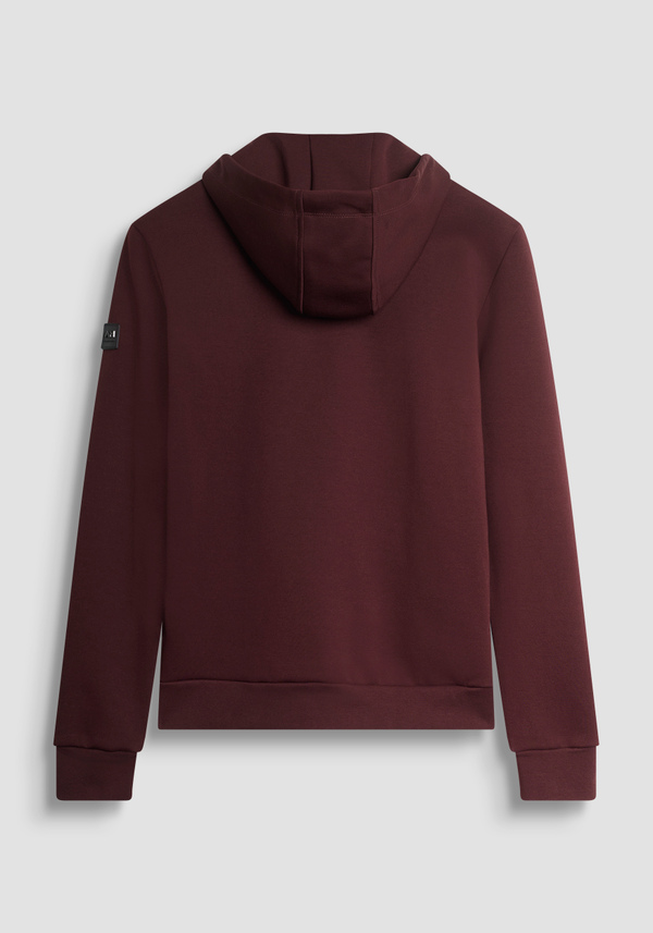 SWEAT À CAPUCHE ET ZIP REGULAR FIT EN MÉLANGE COTON BANDE COLORÉE - Antony Morato Online Shop