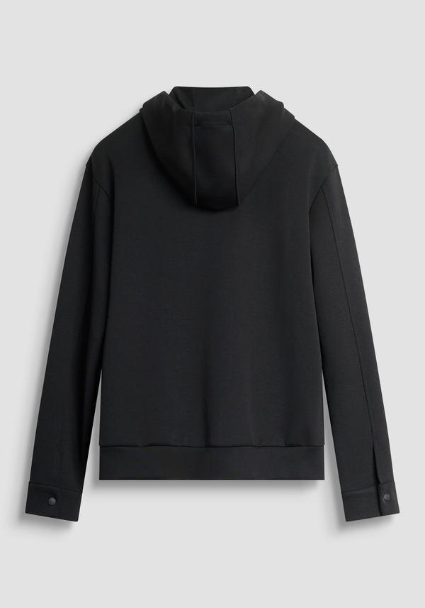 REGULAR FIT HOODIE WITH ZIP IN COTTON BLEND WITH TIGER PATCH - Antony Morato Online Shop