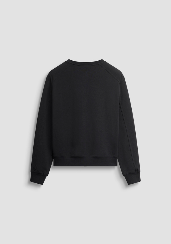 RELAXED FIT CREWNECK SWEATSHIRT IN COTTON BLEND WITH PRINTED LOGO - Antony Morato Online Shop