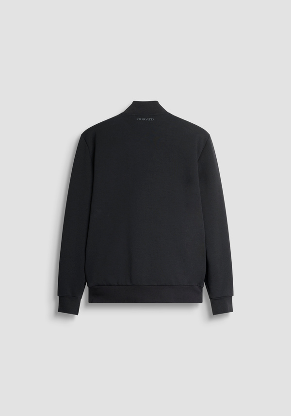 SWEAT AVEC ZIP SLIM FIT EN MÉLANGE COTON AVEC TISSUS CONTRASTÉS - Antony Morato Online Shop