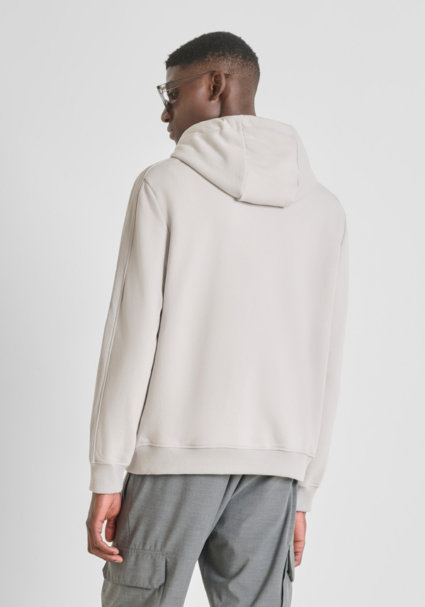 SWEAT À CAPUCHE DE COUPE DÉCONTRACTÉE EN COTON MÉLANGÉ DURABLE AVEC LOGO - Antony Morato Online Shop
