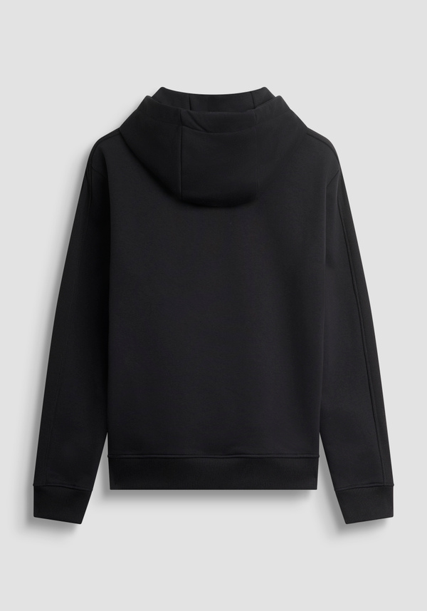 SWEAT À CAPUCHE DE COUPE DÉCONTRACTÉE EN COTON MÉLANGÉ DURABLE AVEC LOGO - Antony Morato Online Shop