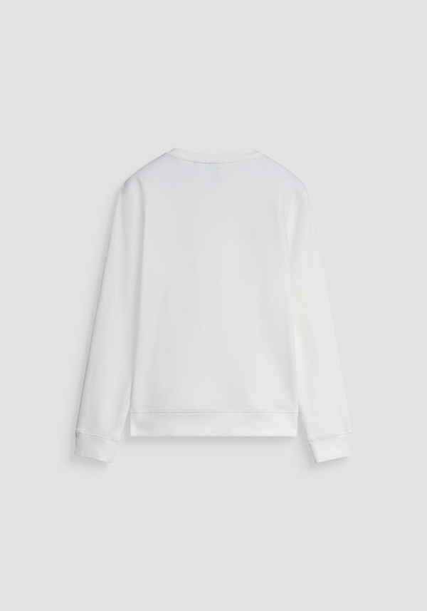 REGULAR FIT CREWNECK SWEATSHIRT IN SUSTAINABLE COTTON BLEND WITH TIGER PRINT - Antony Morato Online Shop