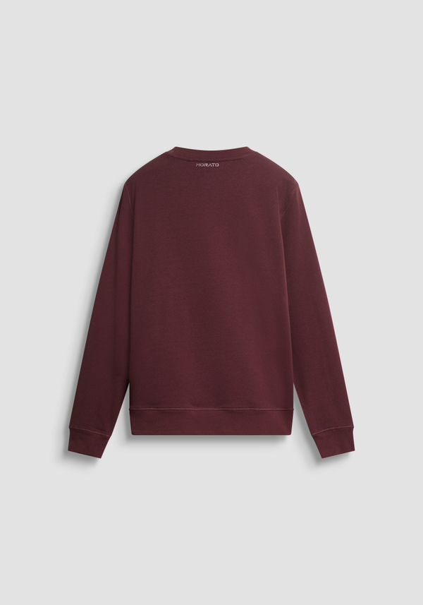 REGULAR FIT CREWNECK SWEATSHIRT IN SUSTAINABLE COTTON BLEND WITH TIGER PRINT - Antony Morato Online Shop
