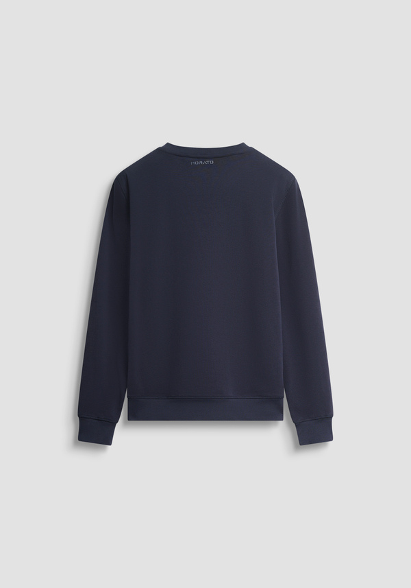 SWEAT-SHIRT À COL ROND, COUPE RÉGULIÈRE, EN MÉLANGE DE COTON DURABLE AVEC IMPRIMÉ TIGRE - Antony Morato Online Shop