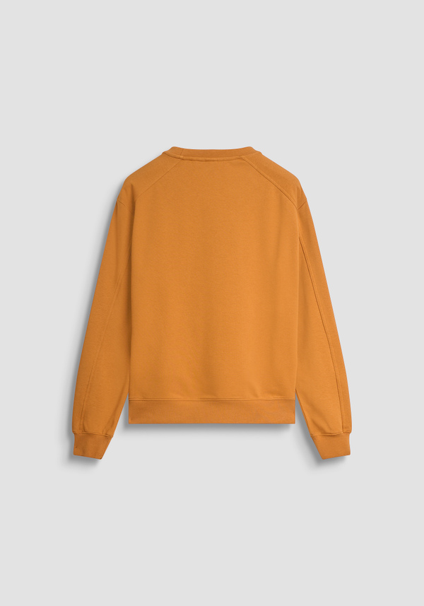 SWEAT COL ROND COUPE RELAXED EN MÉLANGE DE COTON DURABLE AVEC LOGO IMPRIMÉ - Antony Morato Online Shop