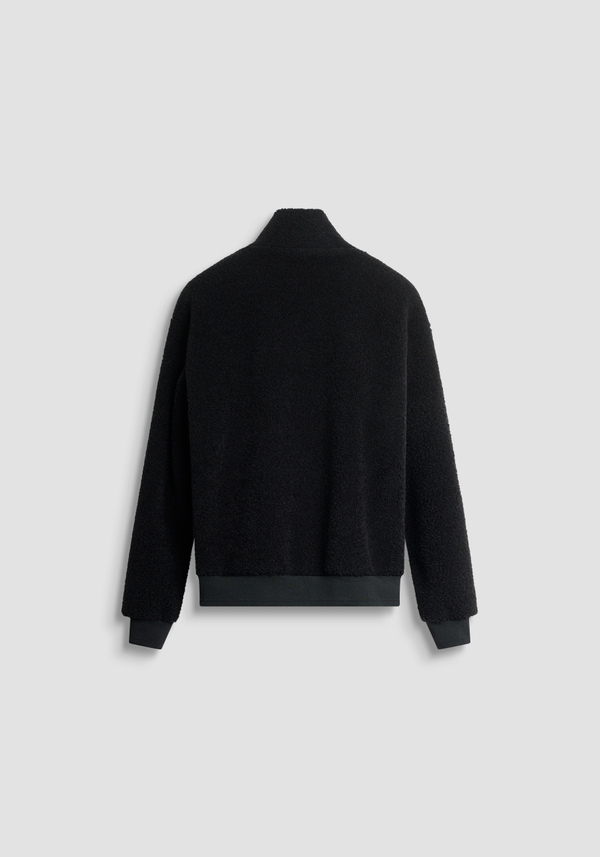 SWEAT REGULAR FIT AVEC ZIP EN MÉLANGE LAINE DOUX - Antony Morato Online Shop