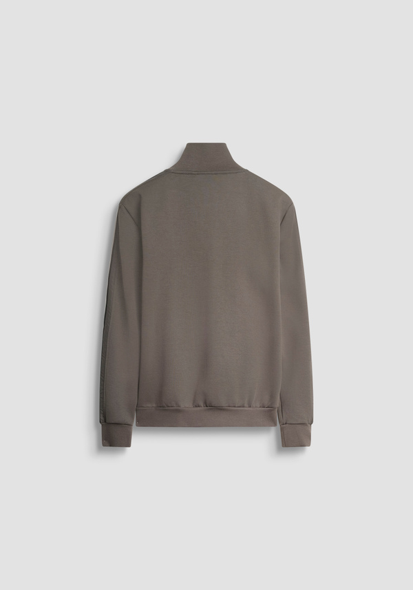 SWEATSHIRT REGULAR FIT MIT REISSVERSCHLUSS AUS BAUMWOLLMISCHUNG MIT STREIFEN - Antony Morato Online Shop
