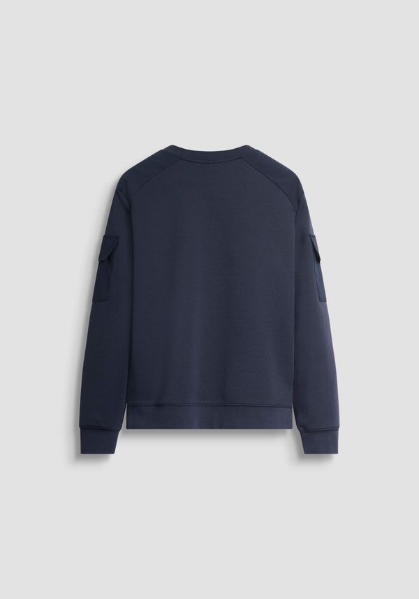 REGULAR FIT CREW NECK SWEATSHIRT WITH CONTRASTING INSERTS - Antony Morato Online Shop