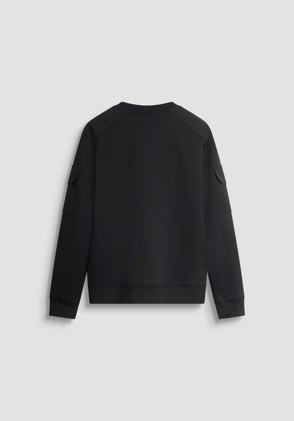 REGULAR FIT CREW NECK SWEATSHIRT WITH CONTRASTING INSERTS - Antony Morato Online Shop