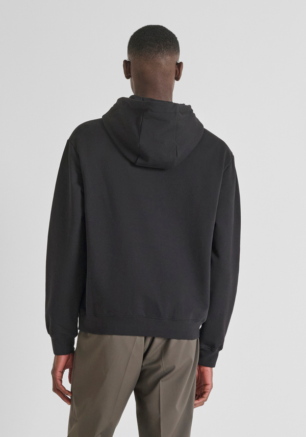 SWEAT À CAPUCHE COUPE RELAXED EN MÉLANGE DE COTON DURABLE ET IMPRIMÉ TIGRE - Antony Morato Online Shop