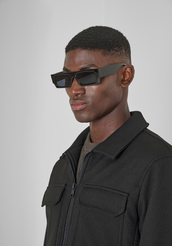 REGULAR FIT ZIP SWEATSHIRT WITH COLLAR AND POCKETS - Antony Morato Online Shop