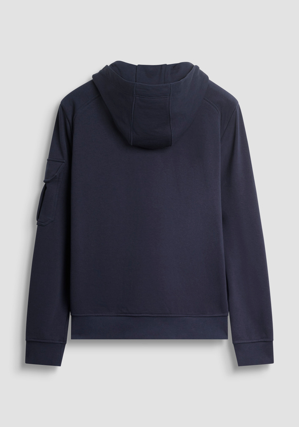 REGULAR FIT HOODIE IN SUSTAINABLE COTTON BLEND - Antony Morato Online Shop