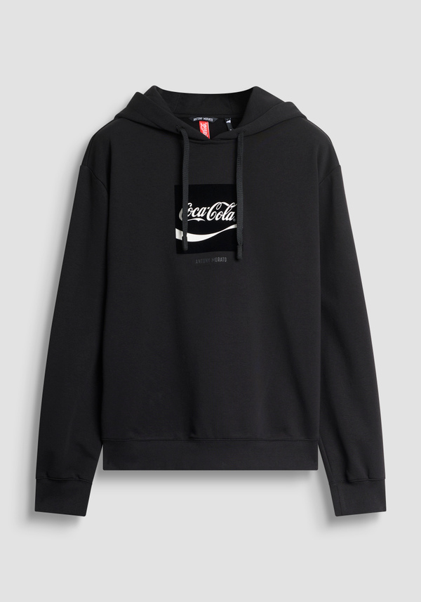 SWEAT COL ROND "ACDC" REGULAR FIT EN MÉLANGE COTON DURABLE - Antony Morato Online Shop