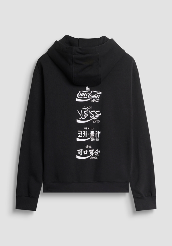 SWEAT COL ROND "ACDC" REGULAR FIT EN MÉLANGE COTON DURABLE - Antony Morato Online Shop