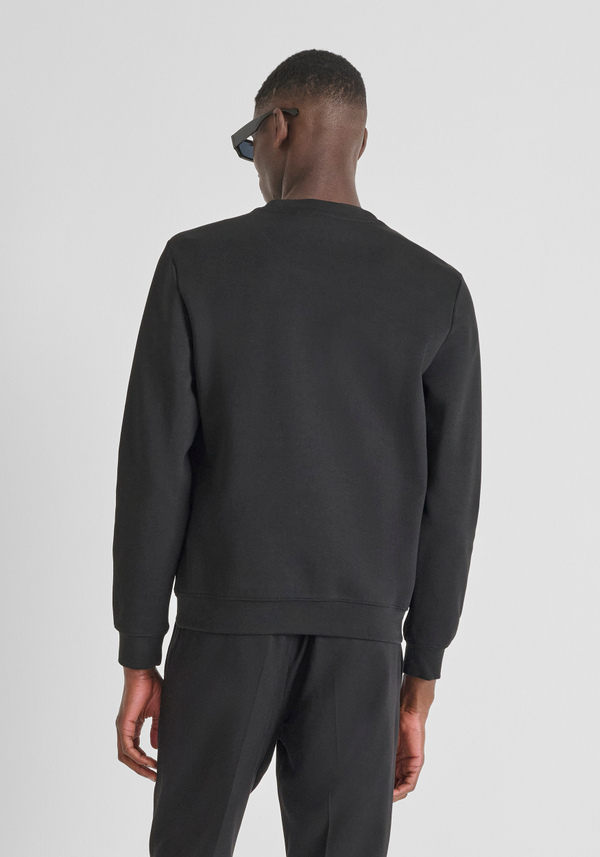 SWEAT COL ROND SLIM FIT EN MÉLANGE COTON AVEC LOGO ANTONY MORATO - Antony Morato Online Shop