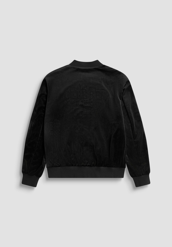 SWEAT AVEC ZIP RELAXED FIT EN VELOURS - Antony Morato Online Shop