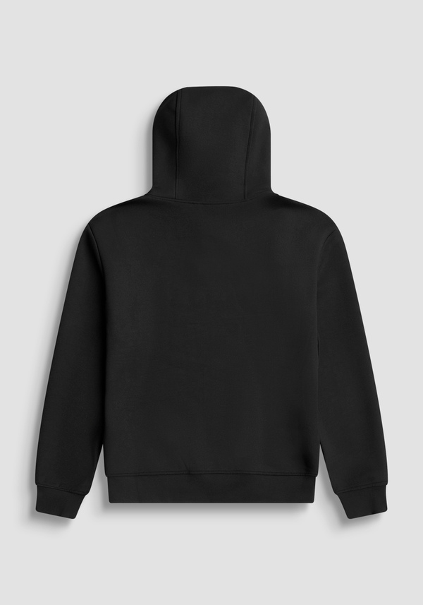 SWEAT À CAPUCHE RELAXED FIT EN VISCOSE ÉLASTIQUE AVEC IMPRIMÉ CELEBRATE - Antony Morato Online Shop