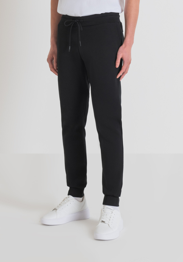 SLIM FIT TROUSERS IN SOLID-COLOUR COTTON BLEND FABRIC - Antony Morato Online Shop