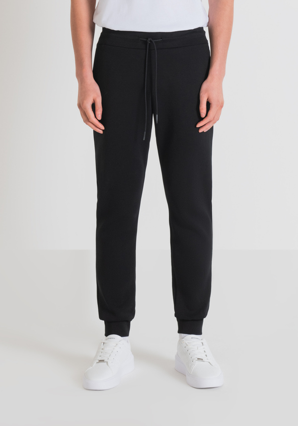 SLIM FIT TROUSERS IN SOLID-COLOUR COTTON BLEND FABRIC - Antony Morato Online Shop