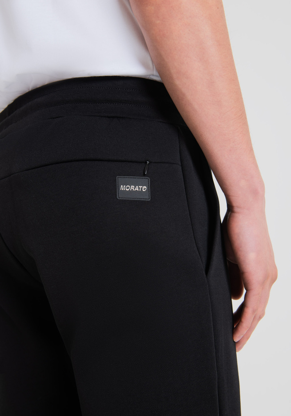 SLIM FIT TROUSERS IN SOLID-COLOUR COTTON BLEND FABRIC - Antony Morato Online Shop