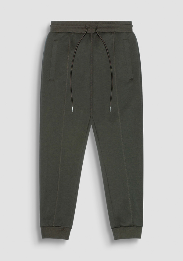 REGULAR FIT SWEATPANTS IN BLACK SCUBA FABRIC - Antony Morato Online Shop