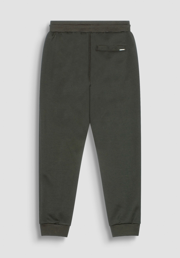 REGULAR FIT SWEATPANTS IN BLACK SCUBA FABRIC - Antony Morato Online Shop