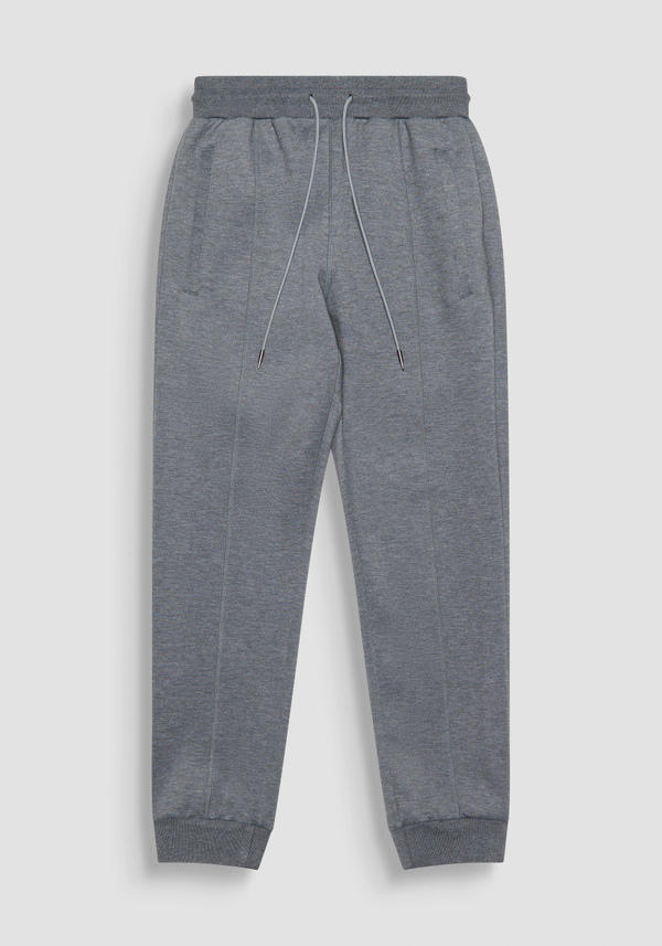 REGULAR FIT SWEATPANTS IN GREY SCUBA FABRIC - Antony Morato Online Shop