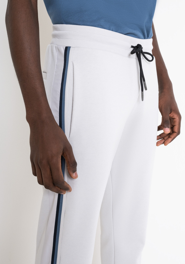 REGULAR FIT COTTON BLEND SWEATPANTS WITH SIDE BANDS - Antony Morato Online Shop