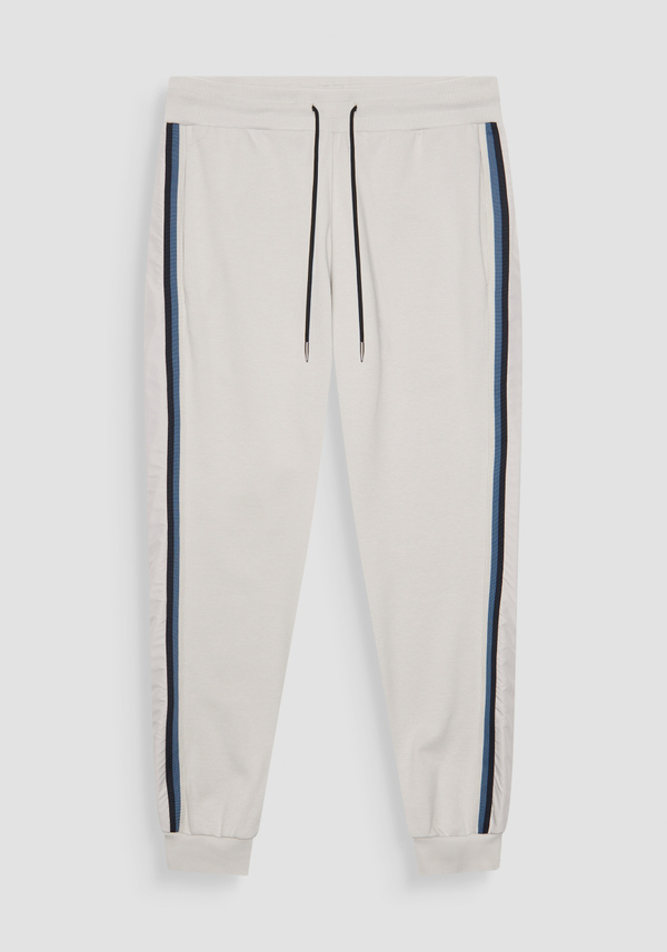 REGULAR FIT COTTON BLEND SWEATPANTS WITH SIDE BANDS - Antony Morato Online Shop