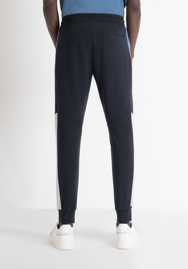 SWEATHOSE REGULAR FIT AUS BAUMWOLL-MISCHGEWEBE MIT KONTRASTIERENDEN BÄNDERN - Antony Morato Online Shop