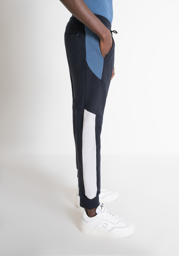 SWEATHOSE REGULAR FIT AUS BAUMWOLL-MISCHGEWEBE MIT KONTRASTIERENDEN BÄNDERN - Antony Morato Online Shop