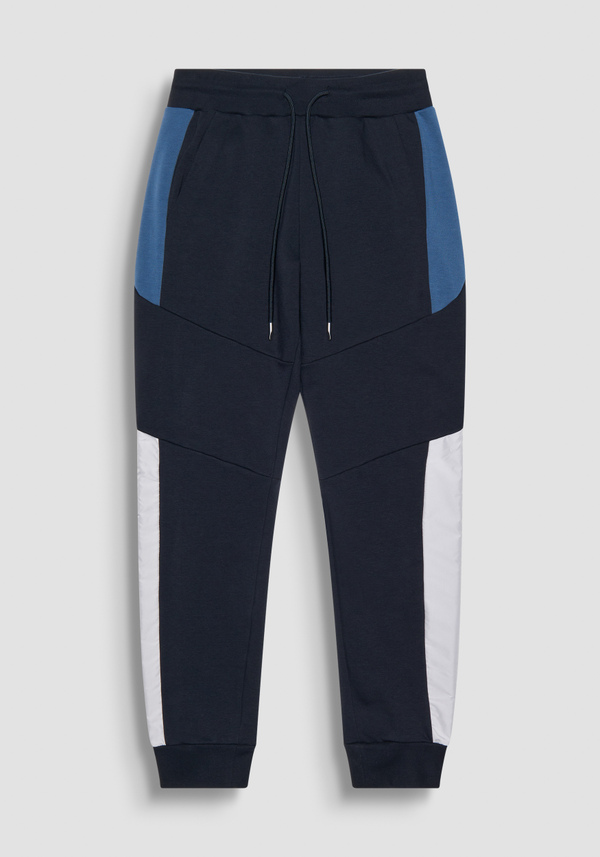 SWEATHOSE REGULAR FIT AUS BAUMWOLL-MISCHGEWEBE MIT KONTRASTIERENDEN BÄNDERN - Antony Morato Online Shop