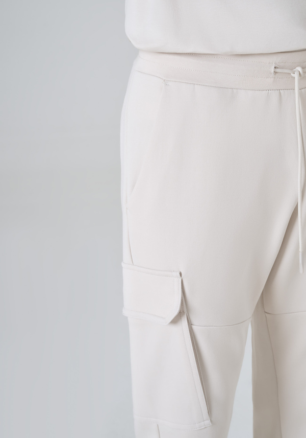 REGULAR FIT COTTON BLEND SWEATPANTS WITH RUBBERISED LOGO - Antony Morato Online Shop
