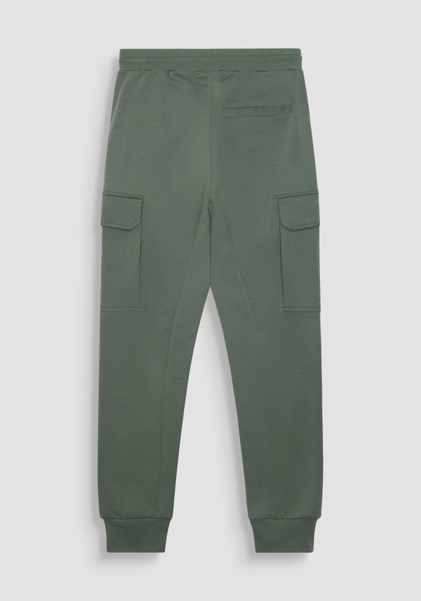 REGULAR FIT COTTON BLEND SWEATPANTS WITH RUBBERISED LOGO - Antony Morato Online Shop