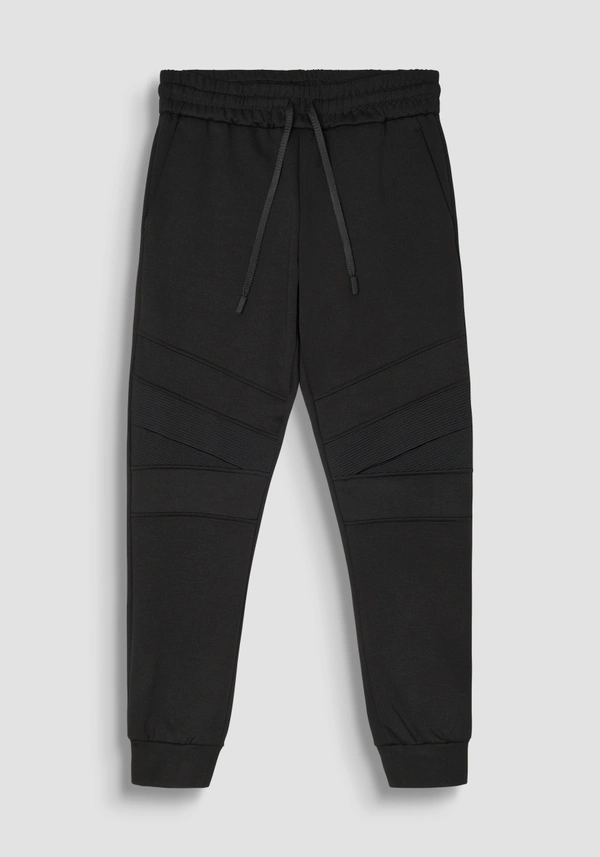 SLIM FIT FLEECE TROUSERS IN COTTON BLEND - Antony Morato Online Shop