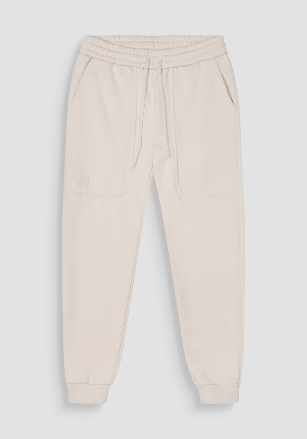 REGULAR FIT COTTON SWEATSHIRT TROUSERS WITH EMBROIDERED LOGO - Antony Morato Online Shop
