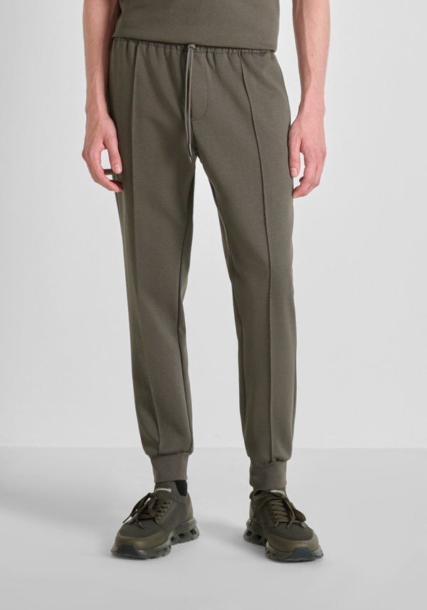 CARROT FIT FLEECE TROUSERS IN COTTON BLEND - Antony Morato Online Shop
